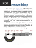 Mikrometer Sekrup