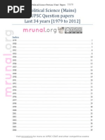 Download Political Science Mains Last 34 Years Papers by Mrunalorg 1979-2012 by Mark Flores SN175925790 doc pdf