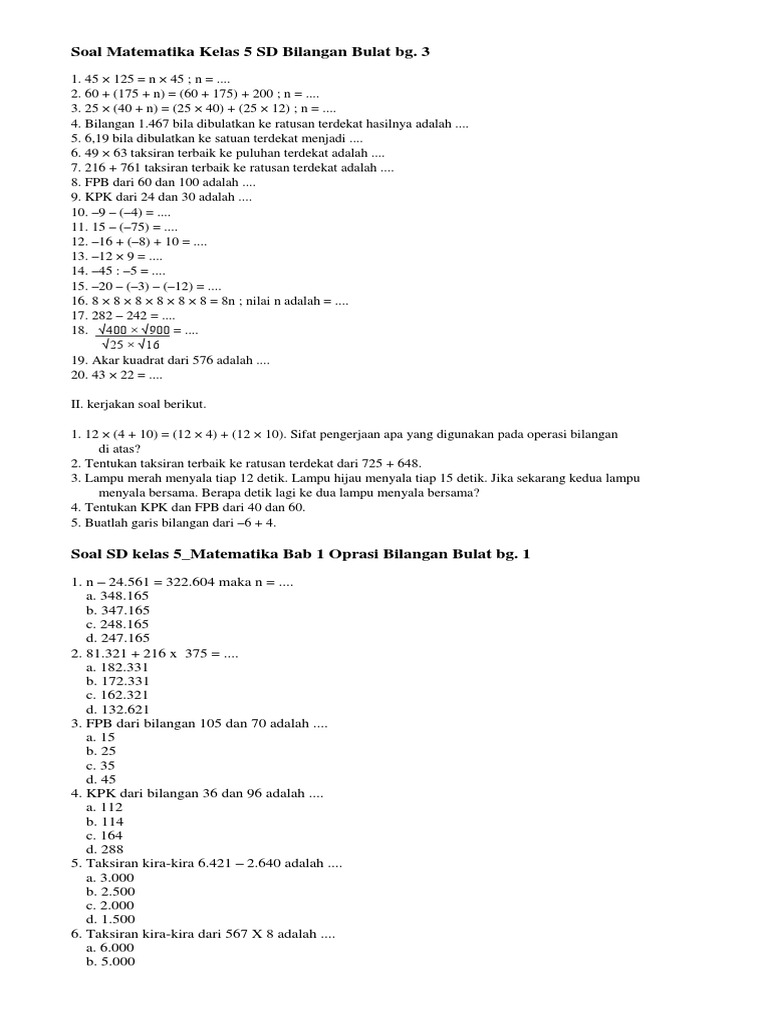 30+ 5 contoh soal sifat bilangan tertutup besrta jawaban yg benar ideas