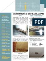 Waterproofing Standard AS3740