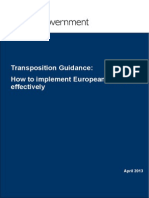 Transposition Guidance How To Implement European Directives Effectively