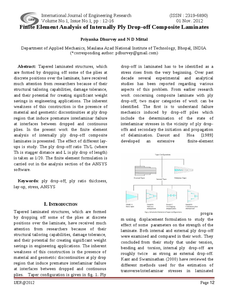 Finite Element Analysis of Composite Laminates | PDF | Buckling ...