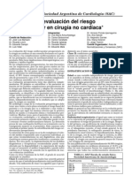  Consenso de Evaluación del Riesgo Cardiovascular en Cirugía no Cardiológica