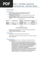 Physics as - Unit 1 - Revision Notes