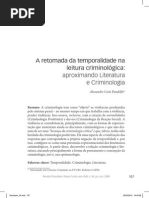 A retomada da temporalidade na leitura criminológica