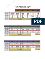 Jadwal Pelajaran 2012 - 2013