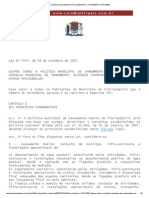Lei Ordinária consolidada de Florianópolis_SC, nº 7474_2007 de 19_11_2007 PolMunSan
