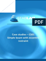 CS01 - Simple Beam With Eccentric Restraint