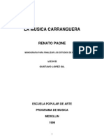 La Musica Carranguera, Renato Paone, Tesis