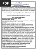 Senior Economist Planner Environmental Manager in Seattle WA Resume David Clark