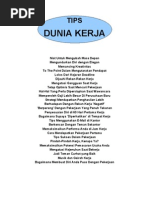 Download Tips Dunia Kerja by le_la_ki633822 SN17598112 doc pdf