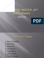 Abrasive Waterjet Machining