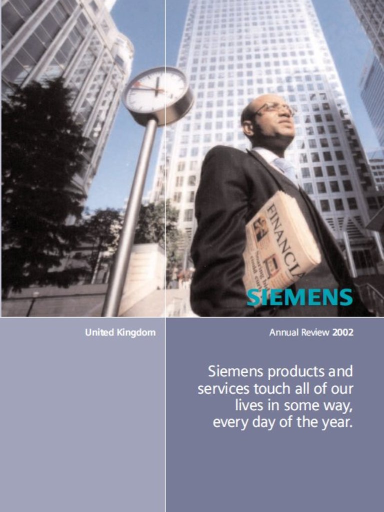 Siemens in The UK - Annual Report 2002 | PDF | Siemens | Traffic