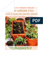 Come Coltivare Il Tuo Orto in Balcone Senza Stress