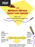 Beriman Kepada Qada' Dan Qadar