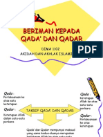 Beriman Kepada Qada' Dan Qadar