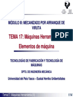 MÁQUINAS HERRAMIENTAS ELEMENTOS DE MÁQUINAS