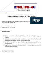 A Pre-Service Course at English-4u