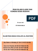 Pemikiran Islam Klasik Dan Kondisi Sosio Budaya