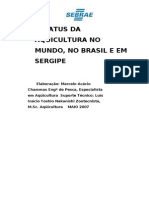 SEBRAE - Status Da Aquicultura No Mundo No Brasil e em Sergipe