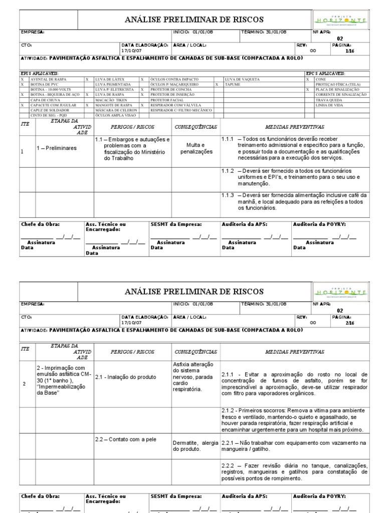 A.P.R - 09 - Pavimentacao Asfaltica e Espalhamento de Camadas de Sub ...