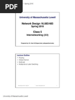 Network Design 16.583/483: University of Massachusetts Lowell