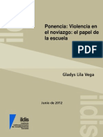 Ponencia: Violencia en El Noviazgo: El Papel de La Escuela: Gladys Lila Vega