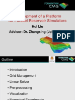 Development of a Platform for Parallel Reservoir Simulators
