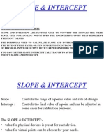 Slope & Intercept