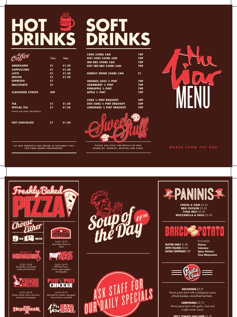DUSA The Union - Liar Menu | PDF | Drink | Rose