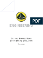 Getting Started With Lotus Engine Simulation