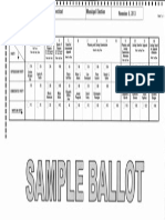 Durham 2013 Election Day Sample Ballot