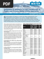 Download Questions  Answers A Cost Comparison of Public and Private Water Utility Operation by Food and Water Watch SN17606681 doc pdf