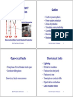 How Do Blackouts Start? Faults and Protection Outline: Joint of Disconnector