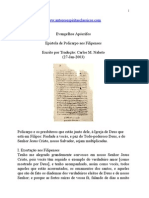 Evangelhos Apócrifos - Epístola de Policarpo aos Filipenses.doc
