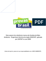 Prova Objetiva Analista de Meio Ambiente Engenharia Quimica Sead AP 2009 Unifap