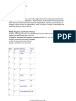 Exponents Discovery: Part 2: Negative and Positive Powers