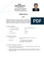 Curriculum Vitae José Jiménez Sifuentes Contador