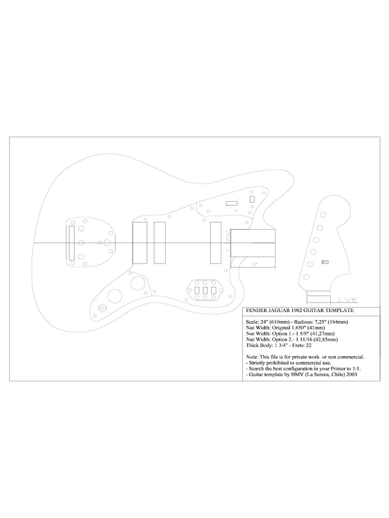 Gibson Les Paul Headstock Template Printable - Printable Templates Free