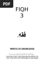 Fiqh 3: Merits of Knowledge