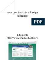 To Access Books in A Foreign Language