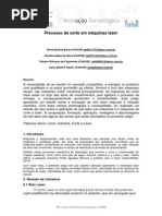 2011 Processo Corte Maquinas Laser