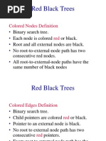 Red Black Trees: Colored Nodes Definition Red