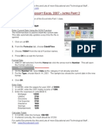 Excel Intro Part 2 2007