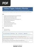 Download Yellow Pages Industry Monitor Issue 6 June 2009 by Global Media Market Intelligence G2Micom SN17609491 doc pdf