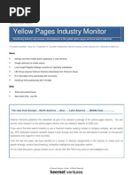 Download Yellow Pages Industry Monitor Issue 7 July 2009 by Global Media Market Intelligence G2Micom SN17609575 doc pdf