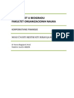 Mogućnosti Restrukturiranja Korporacije