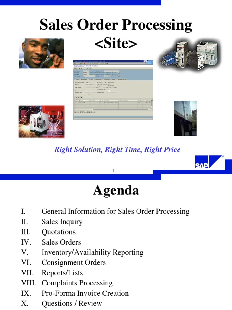 Sales Order Processing Overview | PDF | Invoice | Debits And Credits