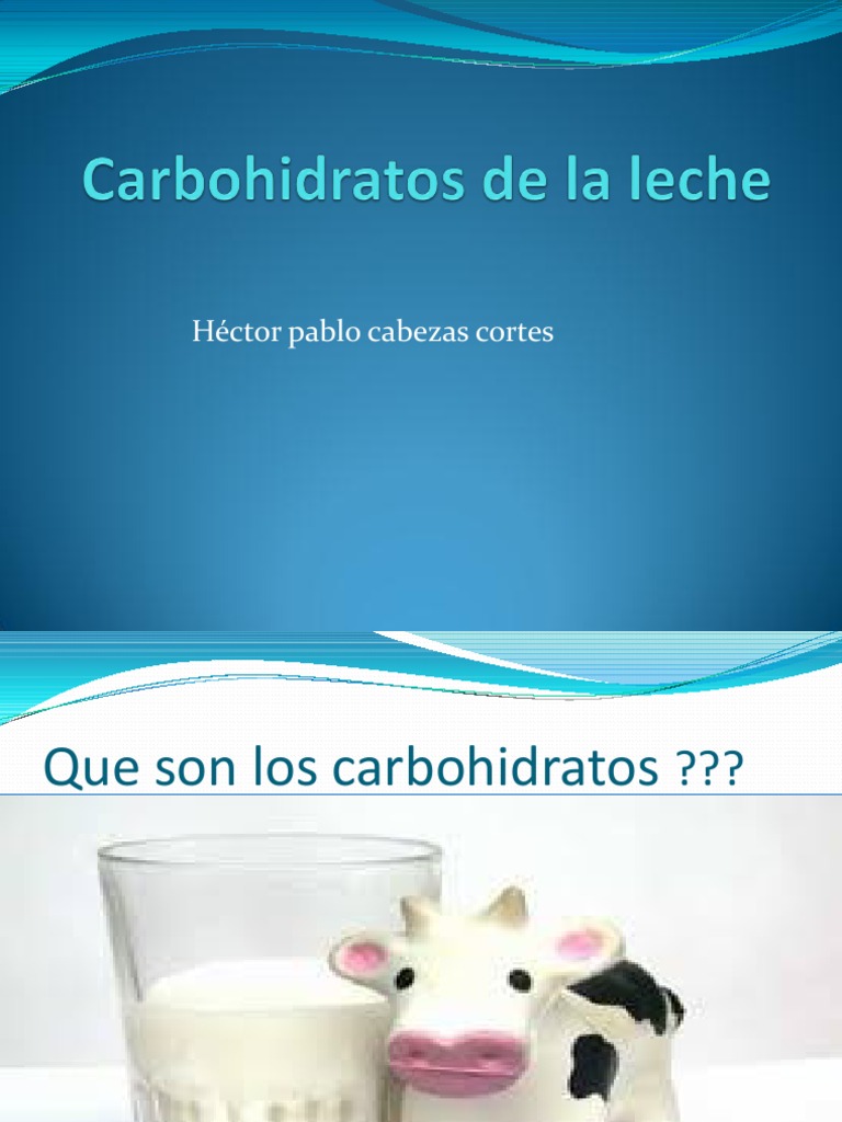 Carbohidratos de La Leche