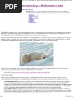 Como dormir melhor sem esforço – 10 dicas para o sono « Efetividade